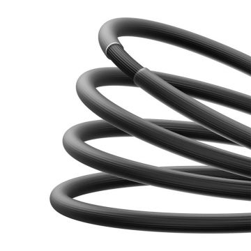Cablu pentru incarcare si transfer de date Baseus CoolPlay, USB Type-C/Lightning, 20W, 2.4A, 2m, Negru