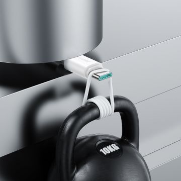 Cablu pentru incarcare si transfer de date Joyroom S-UC027A9, USB/USB Type-C, 3A, 2m, Alb