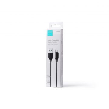 Cablu pentru incarcare si transfer de date Joyroom S-UC027A9, USB/USB Type-C, 3A, 2m, Negru