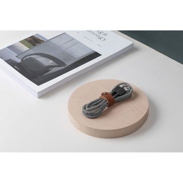 Cablu pentru incarcare si transfer de date Native Union Belt USB Type-C / Lightning 1.2m Rose