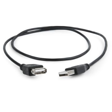 GEMBIRD Cablu Gembird, USB 2.0 A male - USB 2.0 A female, 0.75m, Black