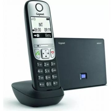 GIGASET Telefon Gigaset A690IP,VoIP / ISDN, Negru