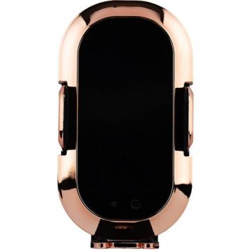 Incarcator Auto Wireless Star 204629, Fast Charge 10W (Negru/Auriu)