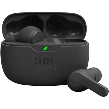 JBL Casti audio in-ear JBL Wave Beam, True Wireless, Bluetooth, Deep Bass, Negru