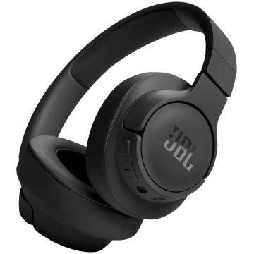 JBL Casti audio wireless over-ear JBL Tune 720BT, JBL Pure Bass Sound, Bluetooth 5.3, Conexiune multi-point, Asistent vocal, Negru