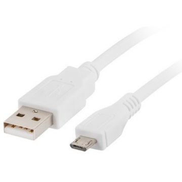 LANBERG Lanberg cable USB 2.0 micro AM-MBM5P 1.8m white