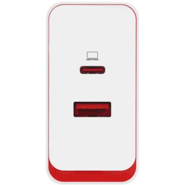 OnePlus Incarcator Retea OnePlus, Quick Charge, 100W, 1 x USB - 1 x USB Type-C, Alb