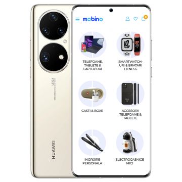 Resigilat - Telefon mobil Huawei P50 Pro, 8GB RAM, 256 GB, Dual-Sim, Auriu Cocoa
