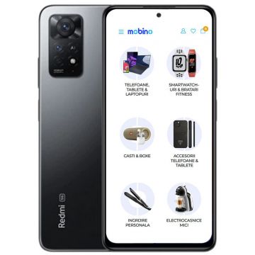 Resigilat - Telefon mobil Xiaomi Redmi Note 11 Pro, 5G, 128 GB, 6GB RAM, Dual-Sim, Gri Graphite