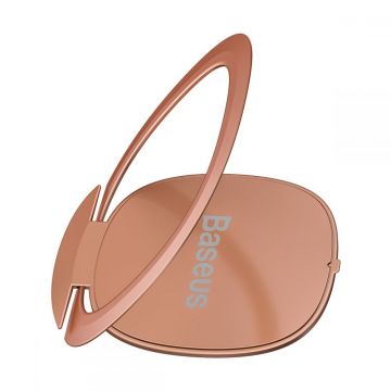 Suport universal pentru telefon Baseus Invisible Magnetic Ring Rose Gold