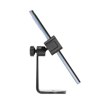 Suport universal Pivo Smart Mount pentru telefoane, Compatibil cu Trepied, SelfieStick cu filet de 1/4 inch, ajustabil 360, Negru