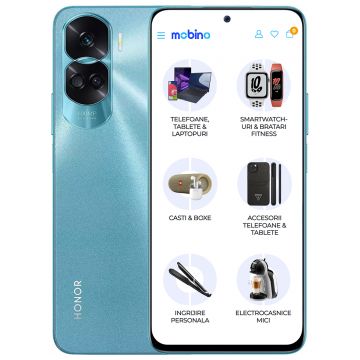 Telefon mobil Honor 90 Lite, 5G, 256GB, 8GB RAM, Dual-SIM, Cyan Lake