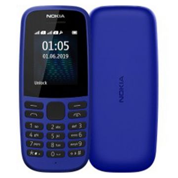 Telefon Mobil Nokia 105 (2019), Dual Sim, 4MB RAM, 2G, Albastru