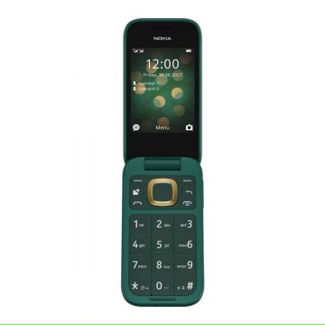 Telefon mobil Nokia 2660 Flip, 4G, 128 MB, 48 MB RAM, Dual SIM, Verde Lush