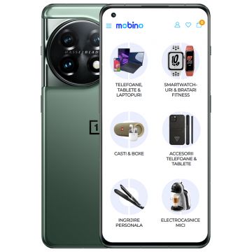 Telefon mobil OnePlus 11, 256GB, 16GB RAM, Dual-SIM, 5G, Verde Eternal