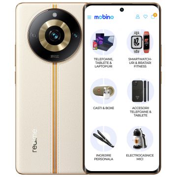 Telefon mobil Realme 11 Pro 5G, 256GB, 8GB RAM, Dual-SIM, Alb Sunrise Beige