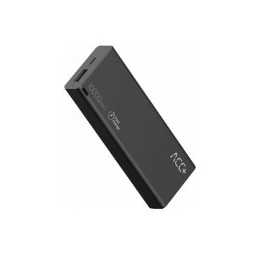 Baterie externa MaxCom ACC+ THIN 10000 mAh Fast Charge black