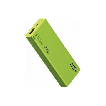 Baterie externa MaxCom ACC+ THIN 10000 mAh Fast Charge green