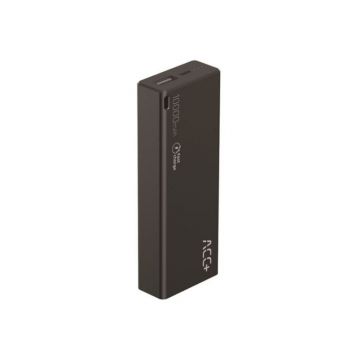 Baterie externa MaxCom ACC+ THIN 6000 mAh Fast Charge black