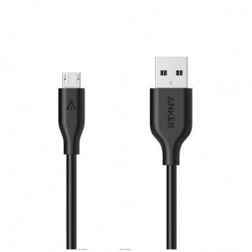 Anker Cablu de date Anker A8133H12, USB - microUSB, 1.8m, Negru