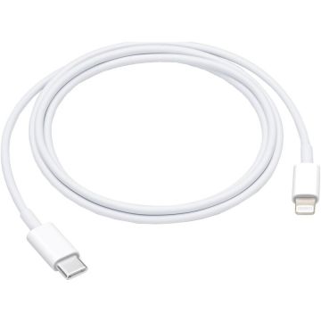 Apple Cablu de date Apple USB Type-C - Lightning, MQGJ2ZM/A, 1m - White,Blister Apple
