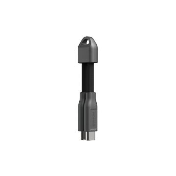 Cablu pentru incarcare NOMAD ChargeKey, 2x USB Type-C, 60W, 12cm, Negru