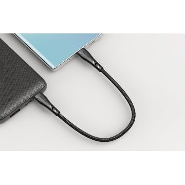 Cablu pentru incarcare si transfer date Mcdodo CA-7640, USB-C/USB-C, 60W, 3A, 0.2m Negru