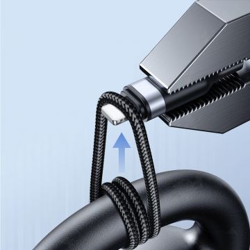Cablu pentru incarcare si transfer de date Joyroom 4 in 1 S-1T4018A18, USB la USB-C/2xLightning/Micro-USB, 3.5A, 1.2m, Negru