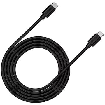 Canyon Cablu de date Canyon UC-12, fast charging 100W, 2m, USB-C la USB-C, Negru
