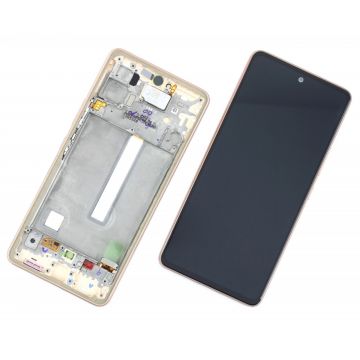 Display Samsung Galaxy A53 5G A536 cu Rama Display Service Pack Portocaliu Auriu