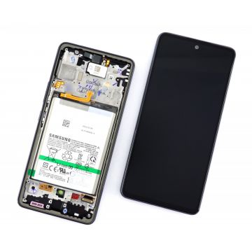 Display Samsung Galaxy A53 5G A536 cu Rama si Baterie Display Original Service Pack Black Negru