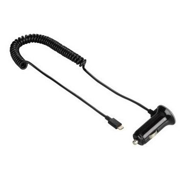 Incarcator auto 102090 negru pentru Apple iPhone 5 / 5S / 5C