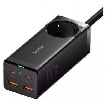 Incarcator GaN3 Pro 2x USB + 2xUSB-C + AC 100W Negru