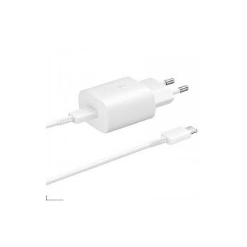 Incarcator Retea Samsung EP-TA800XWEGWW Type C to Type C QC 3.0 25W Alb