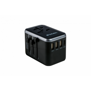 Incarcator Retea UTA-04 2 x USB-C 3 x USB-A Negru