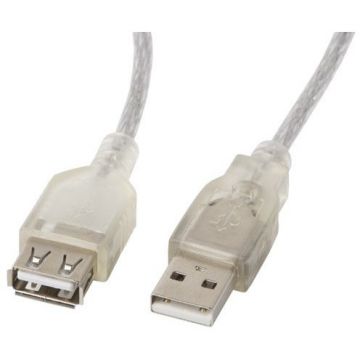 LANBERG Lanberg extension cable USB 2.0 AM-AF with ferrite 1.8m