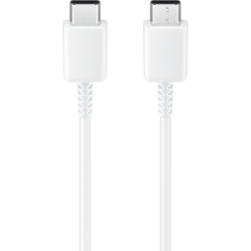 Samsung Cablu Date si Incarcare USB-C - USB-C Samsung EP-DW767JWE, 25W, 1.8m, Alb GP-TOU021RFCWW