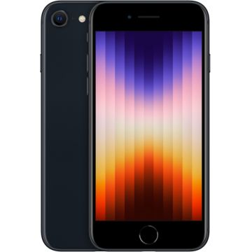 Smartphone Apple iPhone SE (gen.3) 2022, 128GB, 5G, Midnight