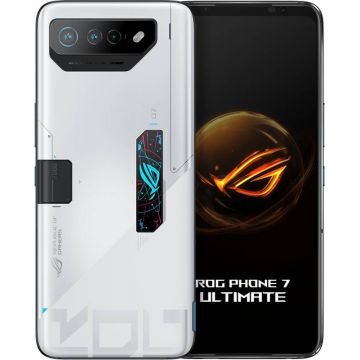 Smartphone ASUS ROG Phone 7 Ultimate, 512GB, 16GB RAM, Dual SIM, 5G, 4-Camere, Storm White, ASUS AeroActive Cooler 7 inclus in pachet Smartphone ASUS ROG Phone 7 Ultimate, 512GB, 16GB RAM, Dual SIM, 5G, 4-Camere, Storm White, ASUS AeroActive Cooler 7 inclus in pachet
