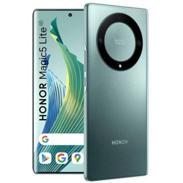Smartphone Honor Magic5 Lite, 128GB, 6GB RAM, Dual SIM, 5G, 4-Camere, Emerald Green