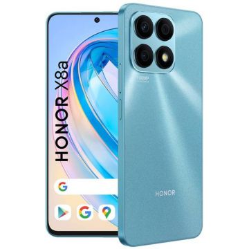 Smartphone Honor X8a, 128GB, 6GB RAM, Dual SIM, 4G, 4-camere, Cyan Lake
