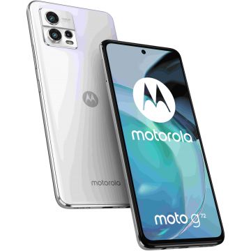 Smartphone Motorola Moto G72, P-OLED 120Hz, 128GB, 8GB RAM, Dual SIM, 4G, 4-Camere, Bright White