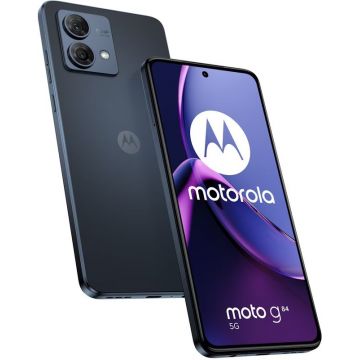Smartphone Motorola Moto G84 5G, OLED 120Hz, 256GB, 12GB RAM, Dual SIM, Tri-Camera, Midnight Blue