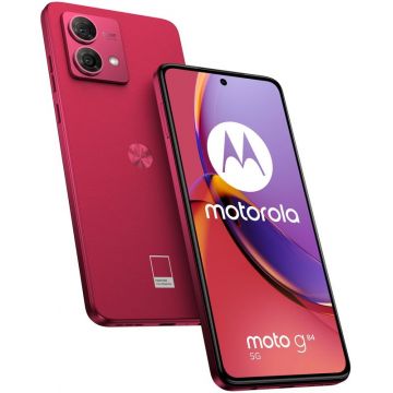 Smartphone Motorola Moto G84 5G, OLED 120Hz, 256GB, 12GB RAM, Dual SIM, Tri-Camera, Viva Magenta