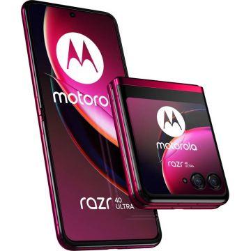 Smartphone Motorola Razr 40 Ultra, 256GB, 8GB RAM, Dual SIM, 5G, Tri-Camera, Viva Magenta