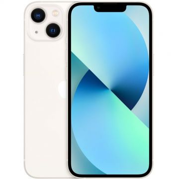 Telefon Mobil iPhone 13 6.1inch Dual SIM iOS 15 5G 128GB Alb Telefon Mobil iPhone 13 6.1inch Dual SIM iOS 15 5G 128GB Alb