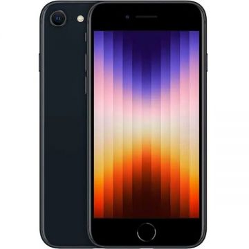 Apple Telefon mobil Apple iPhone SE 3, 256GB, 5G, Negru Apple Telefon mobil Apple iPhone SE 3, 256GB, 5G, Negru