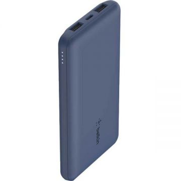 Belkin Baterie externa BELKIN BPB011btBL, 10000mAh, 1x USB-C, 2x USB-A, Albastru