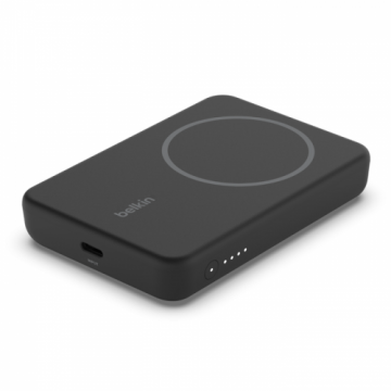 Belkin Baterie portabila Belkin Boost Charge Magnetic Wireless, 1x USB-C, 5000mAh, Negru