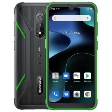 Blackview Telefon Mobil Blackview BV5200, Procesor Quad-Core Mediatek MT6761 Helio A22, IPS LCD 6.1, 4GB RAM, 32GB Flash, Camera Duala 13MP, Wi-Fi, 4G, Dual Sim, Android, Negru/Verde